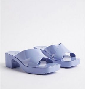 Torrid Criss Cross Heel Jelly Sandals